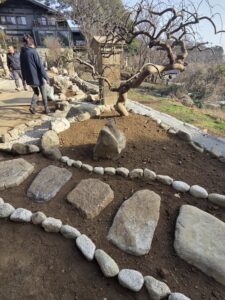 庭園の照明設置工事