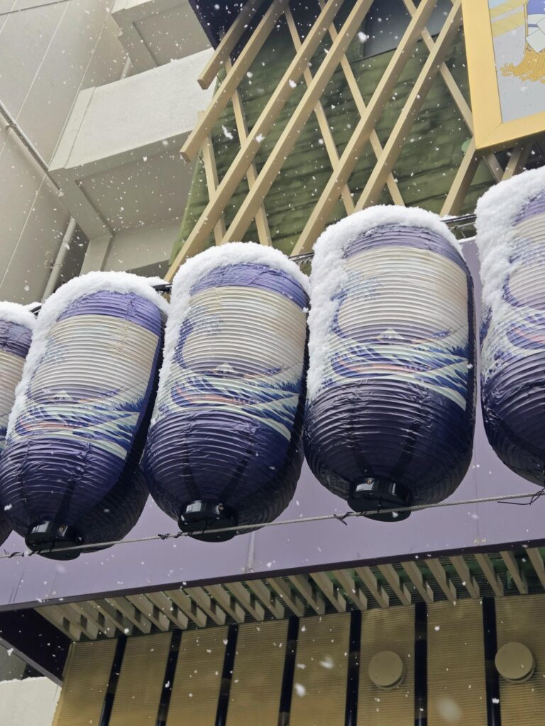 雪の浅草